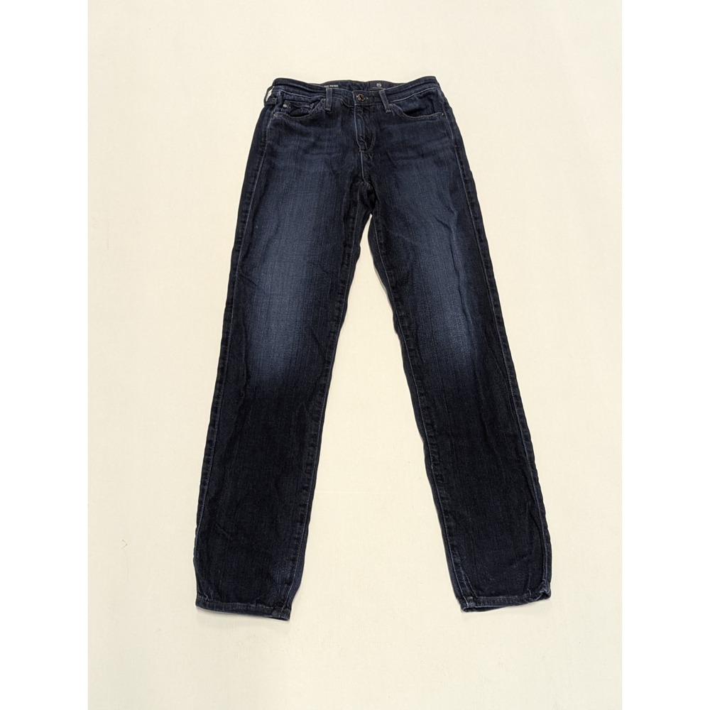 Quiet Luxury AG Prima Cigarette Jeans Dark Wash Designer Denim 24R